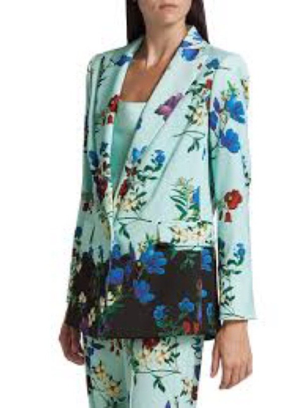 ALICE AND OLIVIA JUSTINE FLORAL BLAZER IN BEAUTIFUL BLOOMS SZ XL - Picture 3 of 3